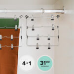 Вешалка-плечики качели, 4 секции, металлическая, с клипсами для юбок и брюк, BRABIX, 607472 — изображение 8