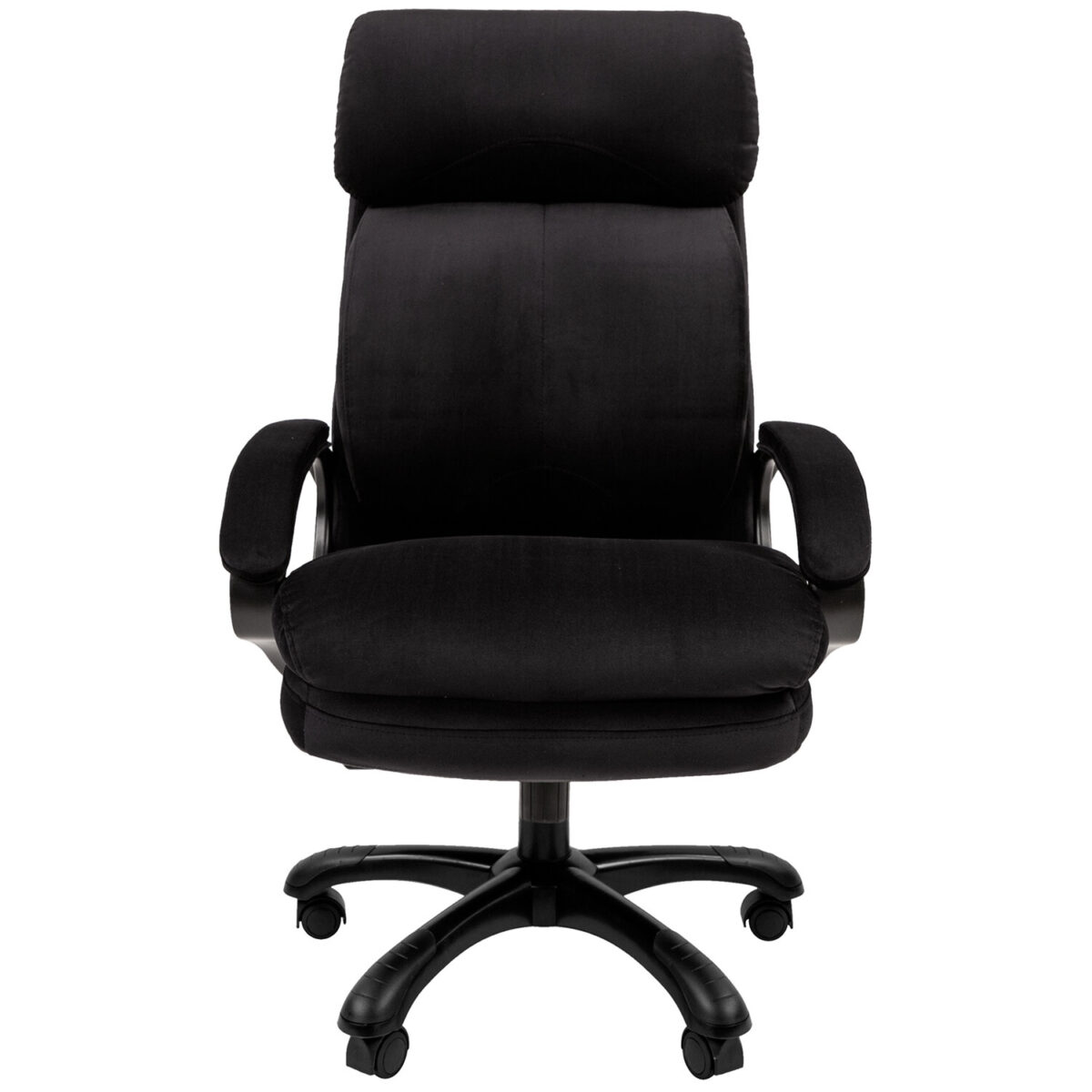 Кресло офисное CHAIRMAN СН 505, НАГРУЗКА до 150 кг, велюр, черное, 7127990 — изображение 3