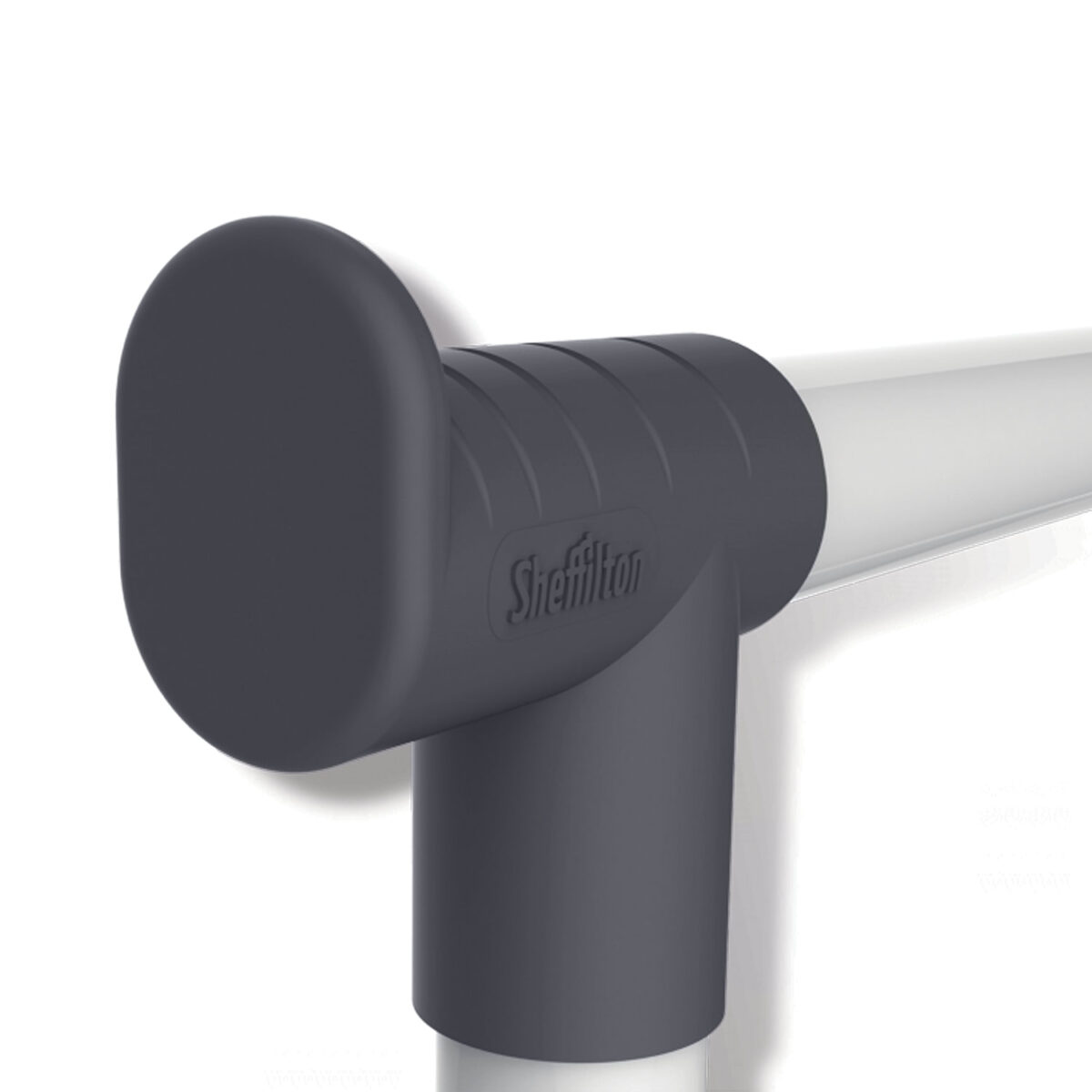 Вешалка для плечиков СН-4345, 1660х860х440 мм, передвижная, пластик/металл, серая/хром — изображение 2