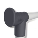 Вешалка для плечиков СН-4345, 1660х860х440 мм, передвижная, пластик/металл, серая/хром — изображение 2