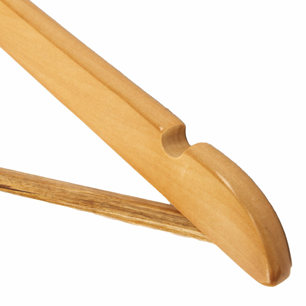 Вешалки-плечики, размер 48-50, КОМПЛЕКТ 5 шт., деревянная, перекладина, цвет сосна, ЛЮБАША Эконом, 604895 — изображение 7