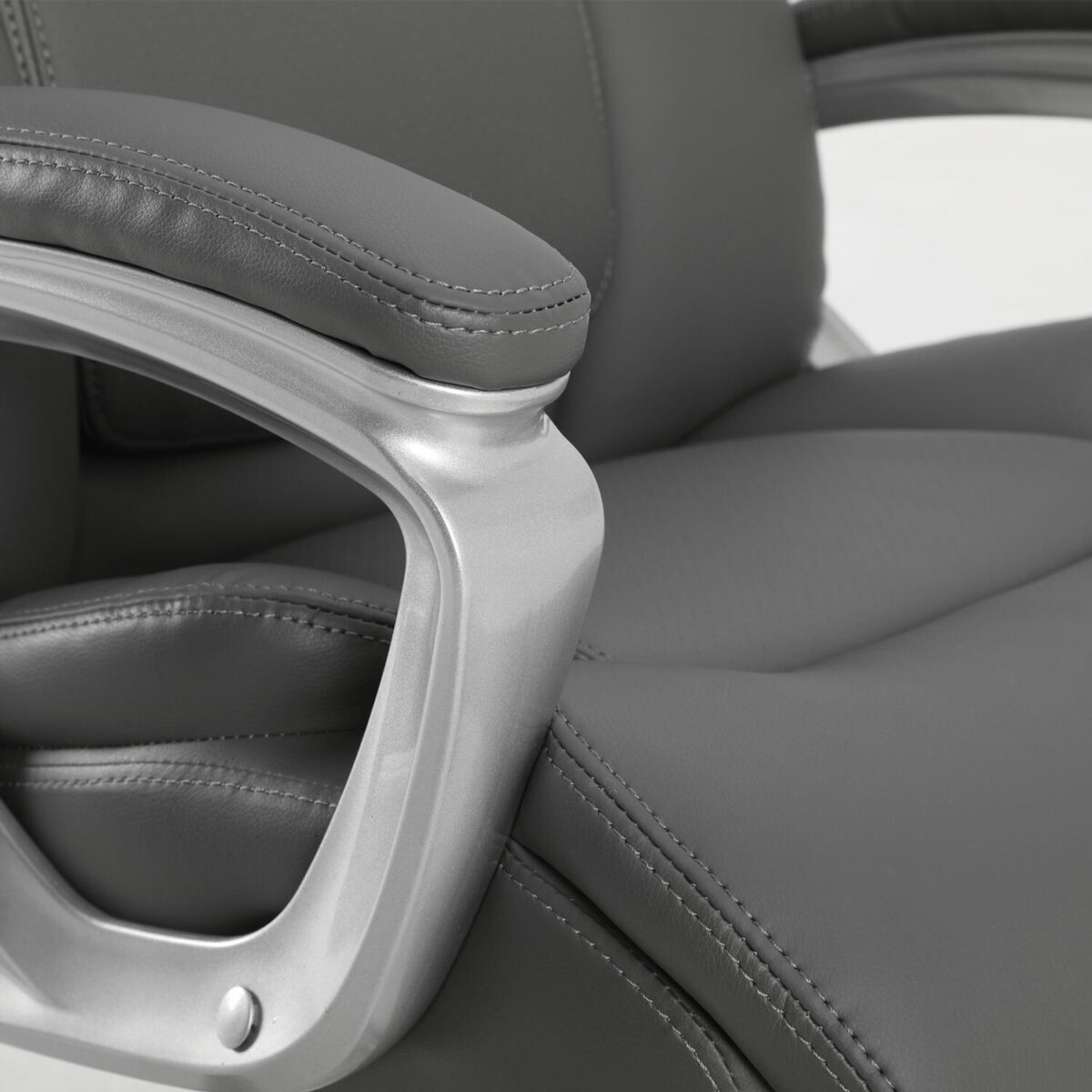 Кресло офисное BRABIX PREMIUM "Level EX-527", пружинный блок, рециклированная кожа, серое, 531937 — изображение 10