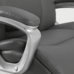 Кресло офисное BRABIX PREMIUM "Level EX-527", пружинный блок, рециклированная кожа, серое, 531937 — изображение 10