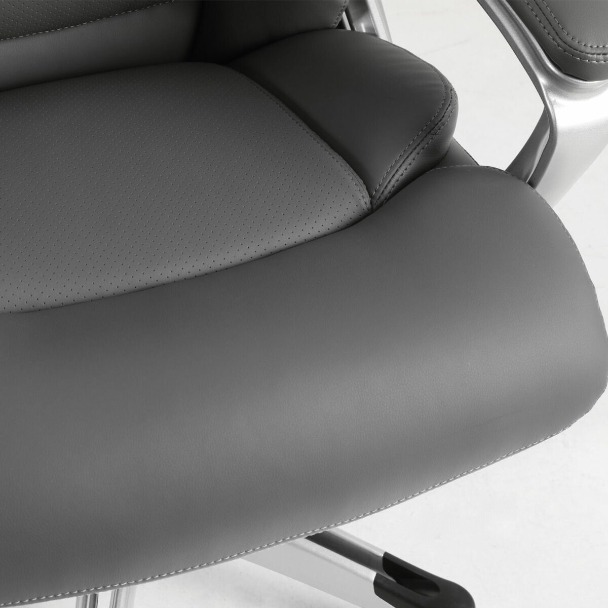 Кресло офисное BRABIX PREMIUM "Level EX-527", пружинный блок, рециклированная кожа, серое, 531937 — изображение 9