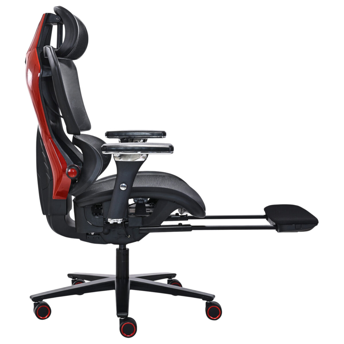 Кресло ATRONE (АТРОН) "Optimus ER-707", адаптивный механизм со слайдером, сетка, черный/красный, 532968 — изображение 8