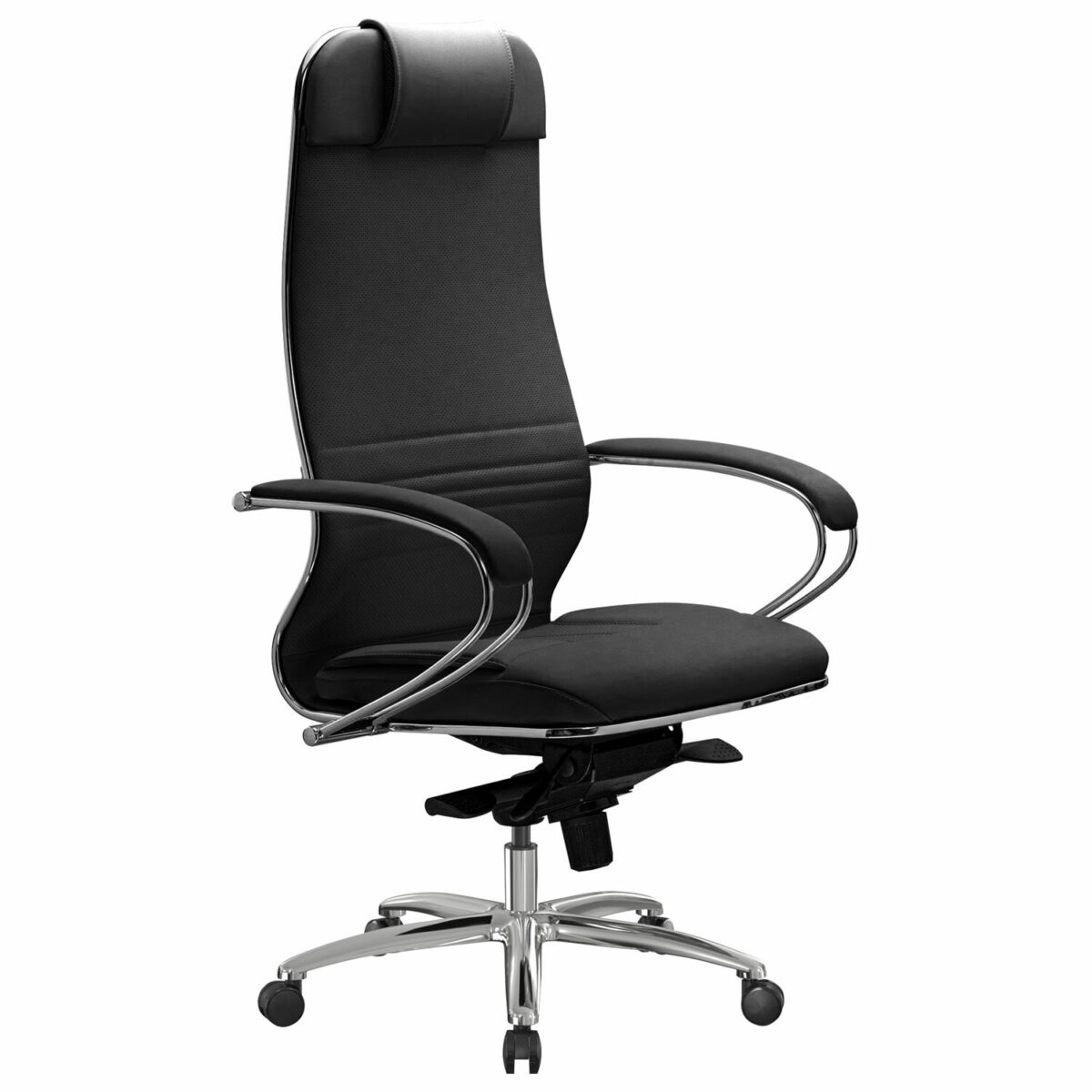 Кресло офисное МЕТТА "SAMURAI" KL-1, экокожа, черное — изображение 2