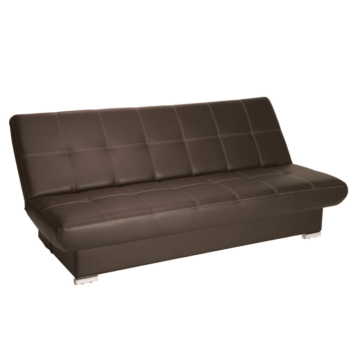 Диван мягкий раскладной "Модесто", 1900х900х820 мм, экокожа, коричневый — изображение 3