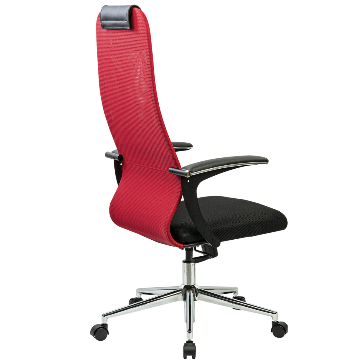 Кресло офисное BRABIX PREMIUM "Ultimate EX-801" хром, плотная двойная сетка Х2, черное/красное, 532921 — изображение 6