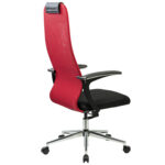 Кресло офисное BRABIX PREMIUM "Ultimate EX-801" хром, плотная двойная сетка Х2, черное/красное, 532921 — изображение 6