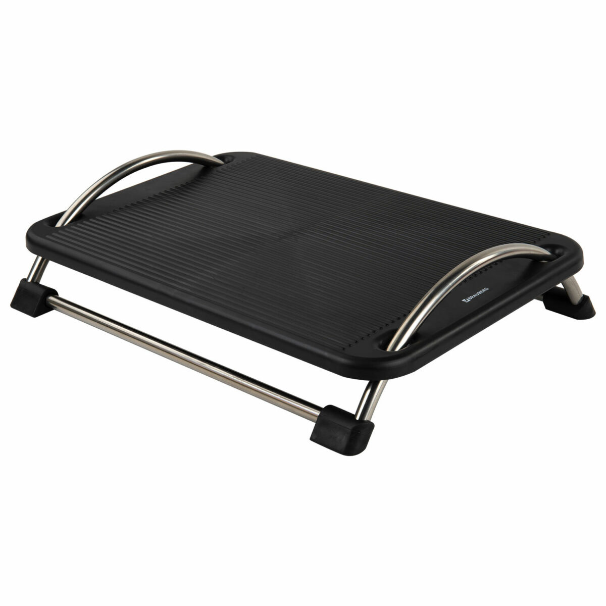 Подставка для ног BRAUBERG офисная, 43,5х33 см, регулируемый угол наклона, черная, 531488 — изображение 1