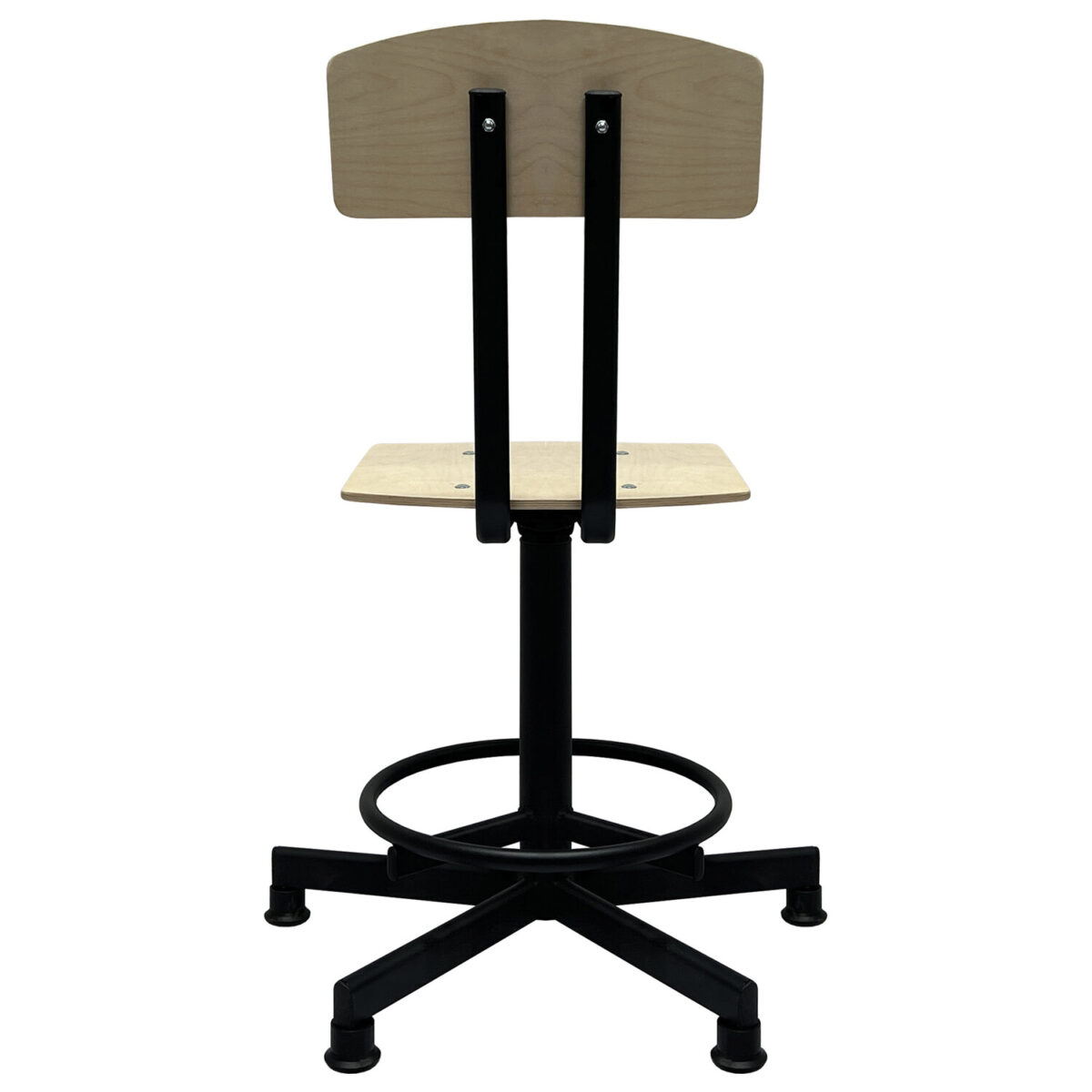 Стул кресло кассира, швеи, ресепшен РС37/РС67ЛФ, на винте, без подлокотников, фанера — изображение 6