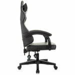 Кресло компьютерное BRABIX "Shooter GM-123", 2 подушки, экокожа, черное/белое, 533191 — изображение 6