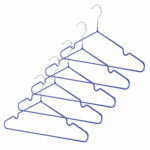 Вешалки-плечики, размер 48-50, КОМПЛЕКТ 10 шт., металл/ПВХ, перекладина, цвет синий, BRABIX "Стандарт", 601166 — изображение 4