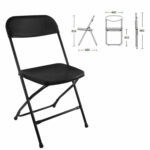 Стул складной BRABIX "Golf CF-002", черный каркас, пластик черный, 531563 — изображение 3