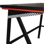 Стол компьютерный на металлокаркасе BRABIX "TECH GT-001", 1000х600х765 мм, черный, 641857 — изображение 7