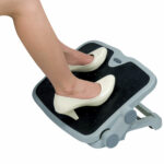 Подставка для ног BRAUBERG, офисная, 45х35 см, 2 положения, серая, 530363 — изображение 6