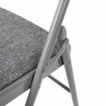 Стул складной BRABIX "Golf Plus CF-003 КОМФОРТ", серый каркас, серая ткань, 532890 — изображение 11