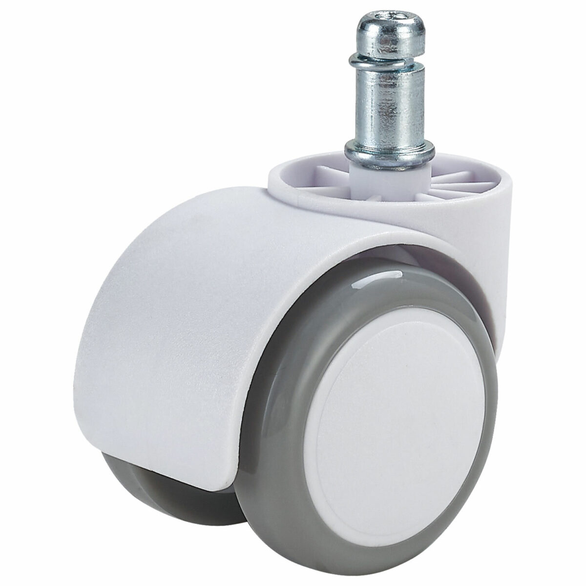 Колеса (ролики) BRABIX для кресла, прорезиненные, КОМПЛЕКТ 5 шт., шток d 11 мм, белые, в коробе, 533085 — изображение 3