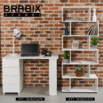 Стол письменный/компьютерный BRABIX "Scandi CD-016", 1100х500х750 мм, 4 ящика, белый, 641891, ЦБ013707-1 — изображение 25