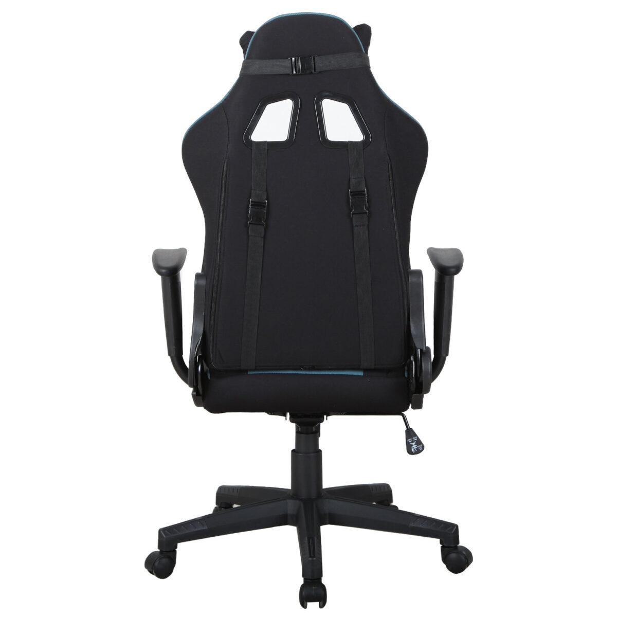 Кресло компьютерное BRABIX "GT Racer GM-100", две подушки, ткань, черное/голубое, 531818 — изображение 8
