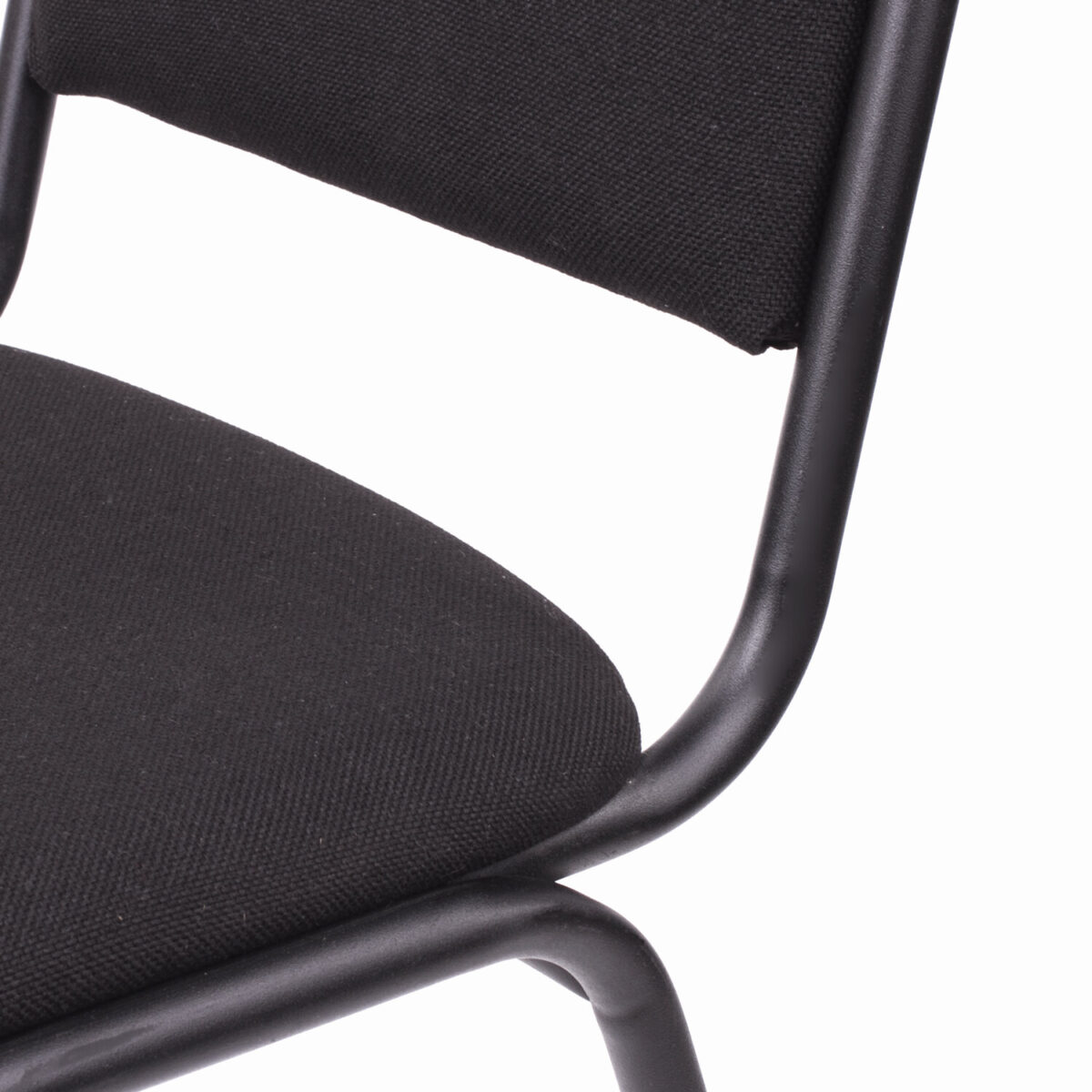 Стул для посетителей РС00Л, черный каркас, ткань черная — изображение 6