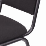 Стул для посетителей РС00Л, черный каркас, ткань черная — изображение 6