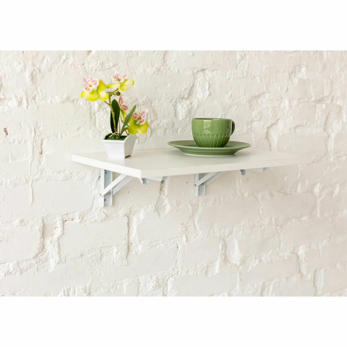 Стол настенный откидной "СЛКС", 500х310 мм, многофункциональный, ЛДСП белая — изображение 4