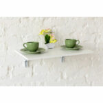 Стол настенный откидной "СЛКС", 600х380 мм, многофункциональный, ЛДСП белая — изображение 4