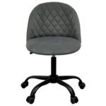 Кресло BRABIX "Moon MG-074", велюр серый, пятилучие металлическое черное, 532773 — изображение 4