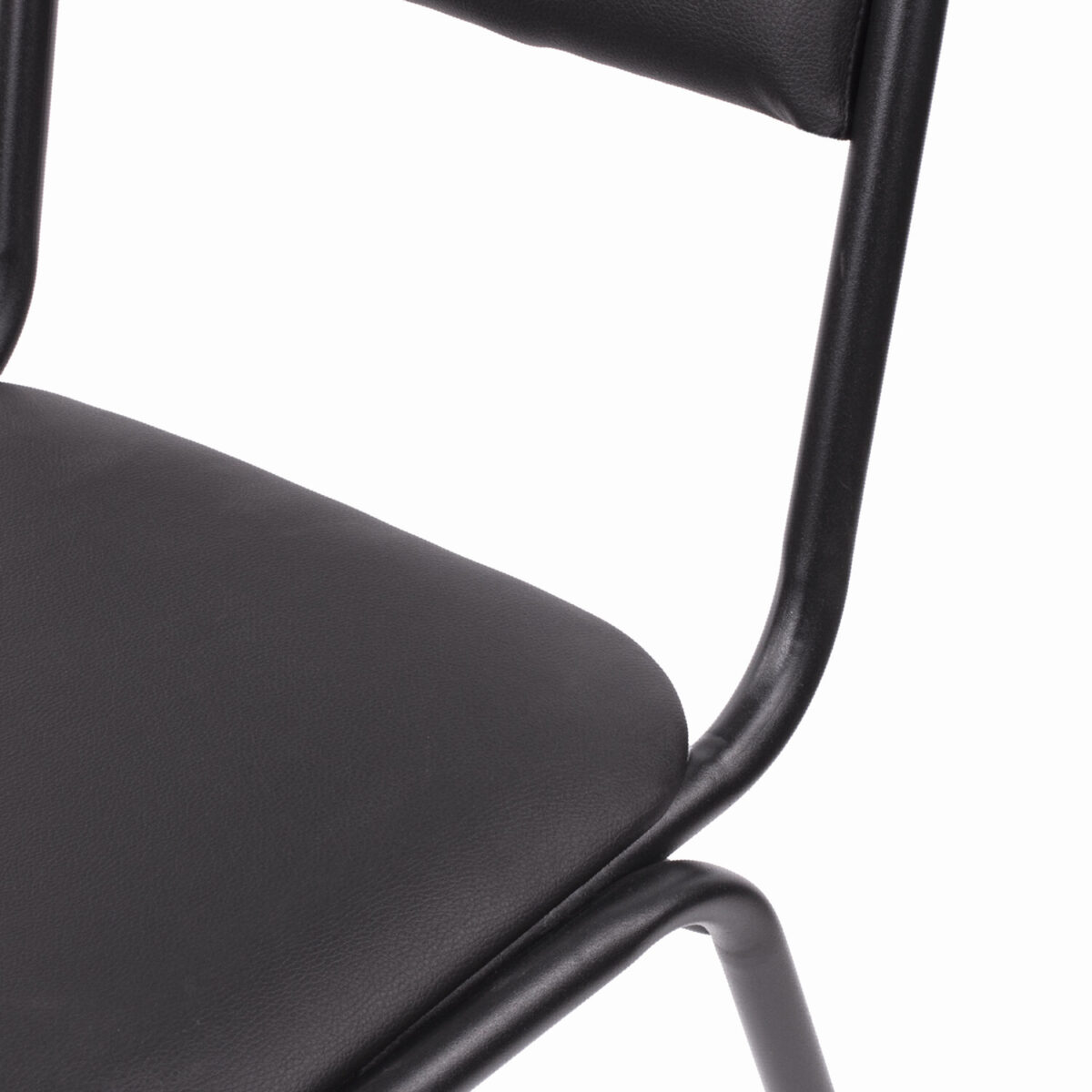 Стул для посетителей РС00М, черный каркас, кожзам черный — изображение 5