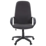 Кресло офисное СН 279, высокая спинка, с подлокотниками, черное-серое, 1138104 — изображение 4