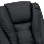 Кресло офисное CROMEX (КРОМЕКС) "Chill MS-005", с функцией вибромассажа, подножка, экокожа, черное, 532958 — изображение 10