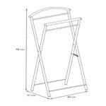 Вешалка-стойка костюмная "Контур", 980х440х310 мм, металл, черная, ВНП 367 Ч — изображение 2