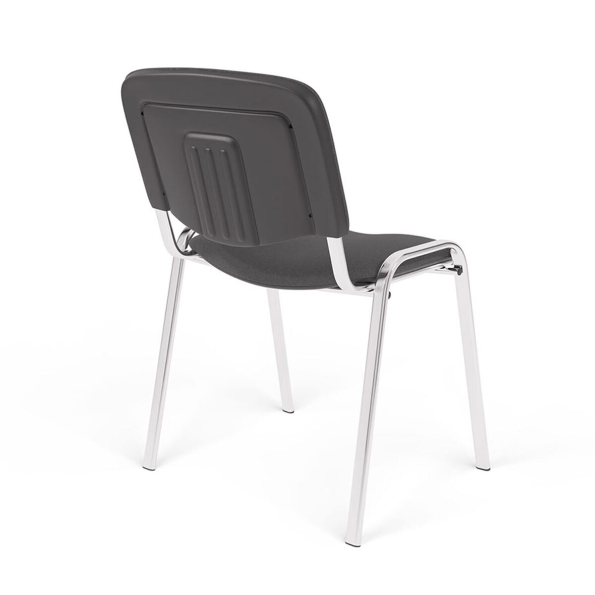 Стул для персонала и посетителей "ИЗО", хромированный каркас, ткань серая С-73, В-40 — изображение 5