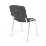 Стул для персонала и посетителей "ИЗО", хромированный каркас, ткань серая С-73, В-40 — изображение 5