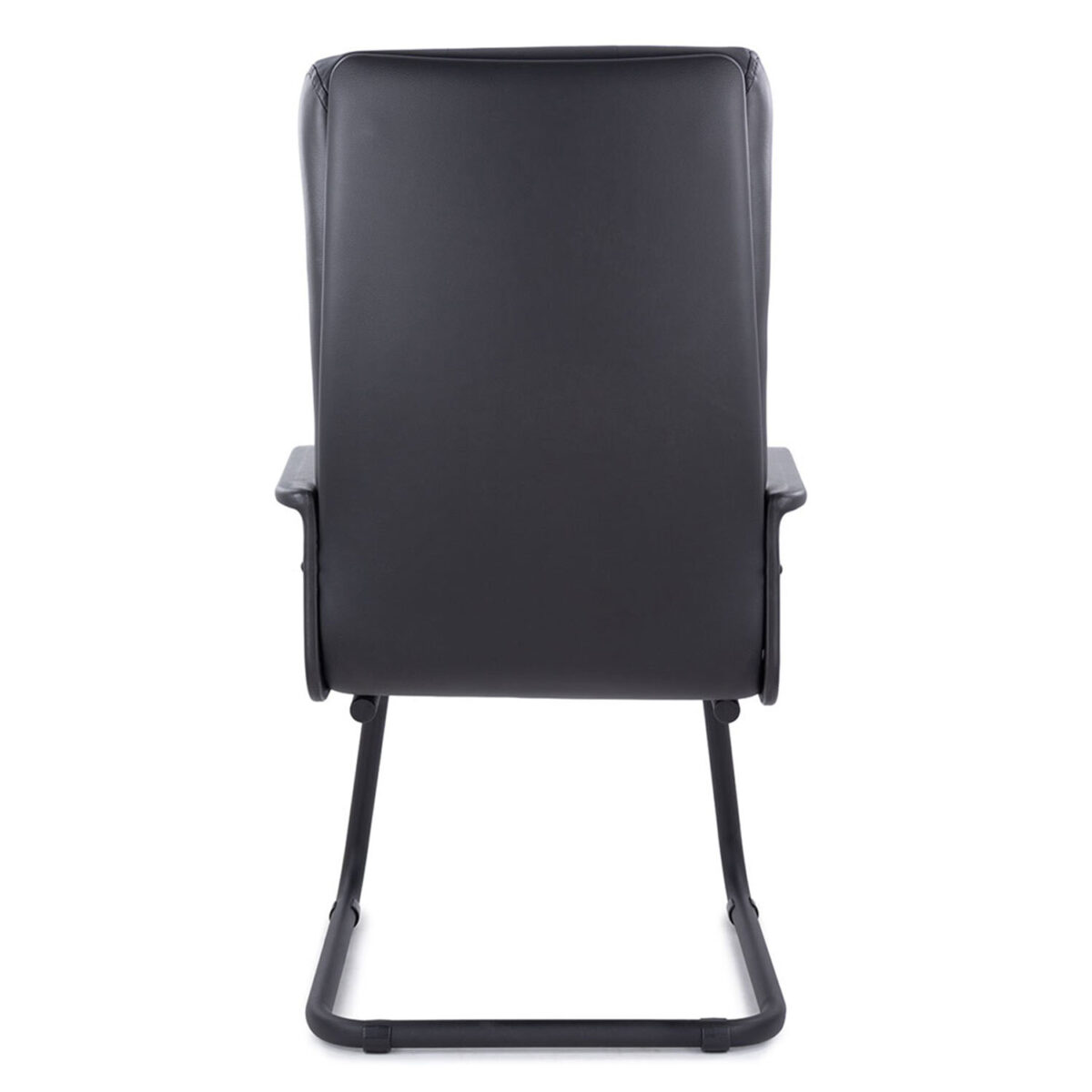 Кресло для приемных и переговорных "Атлант", кожа, черное — изображение 3