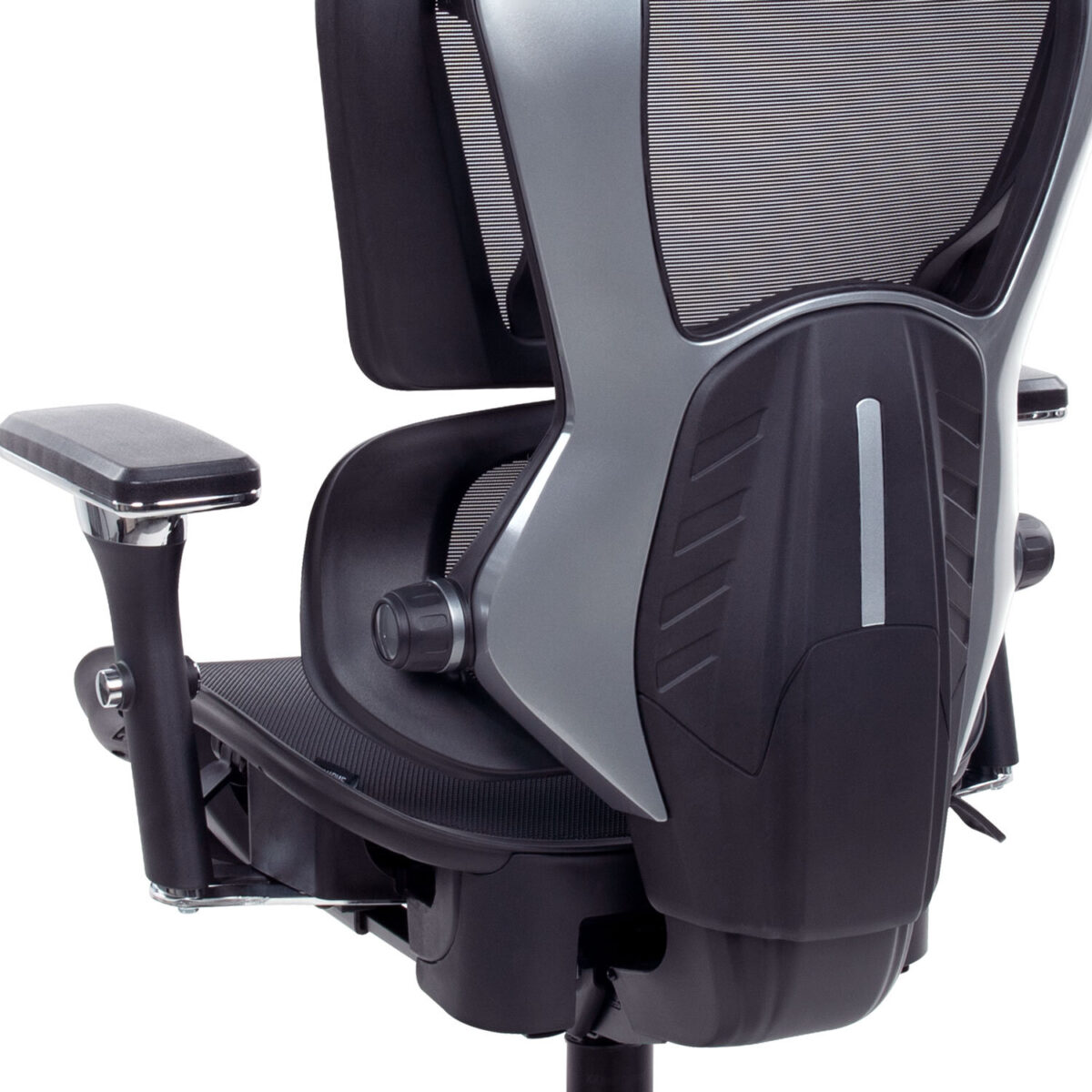 Кресло ATRONE (АТРОН) "Optimus ER-707", адаптивный механизм со слайдером, сетка, черный/серый, 532967 — изображение 17
