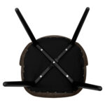 Стул BRABIX "Novita CF-060", экокожа черная, каркас металлический усиленный черный, 532781 — изображение 7