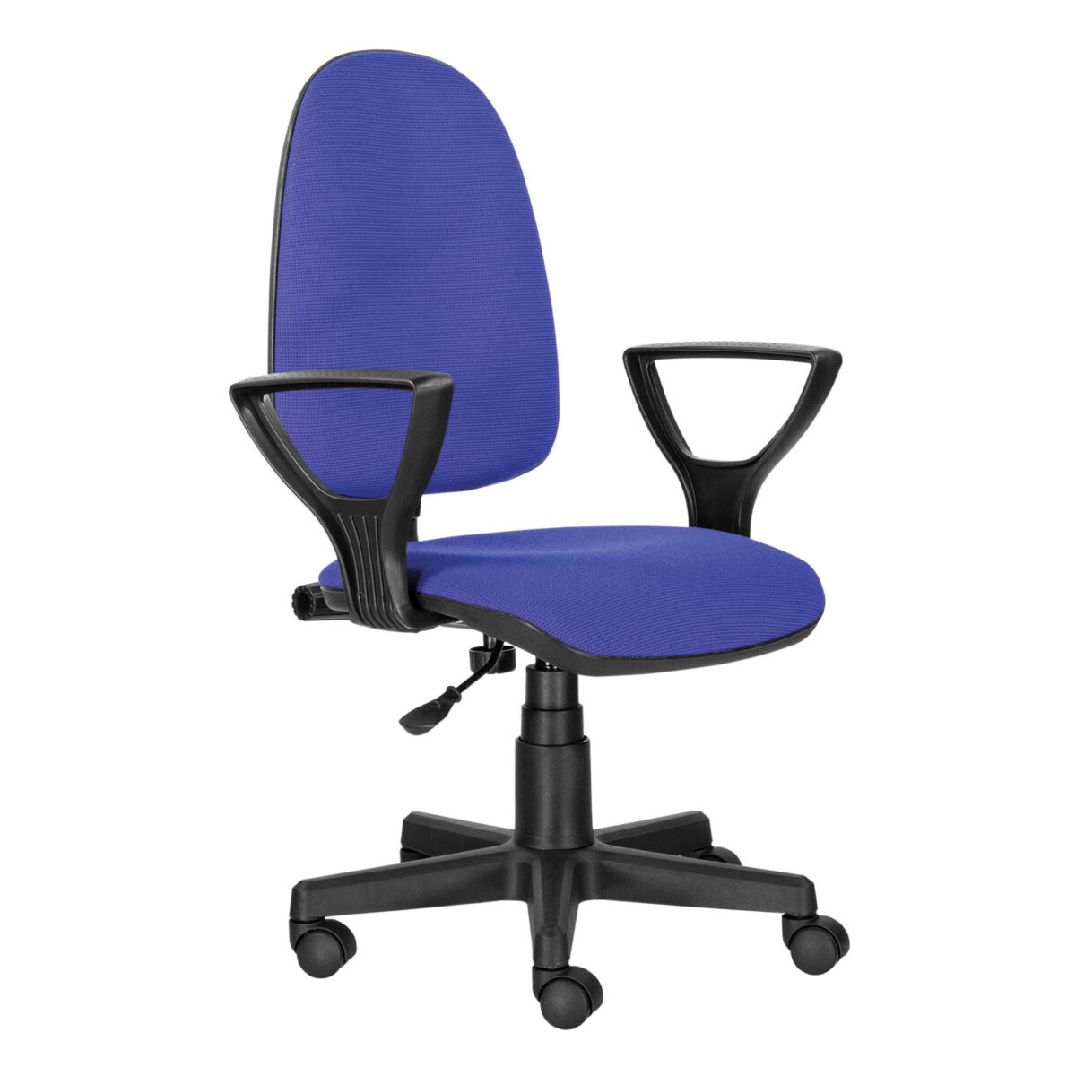 Кресло BRABIX "Prestige Ergo MG-311", регулируемая эргономичная спинка, ткань, черно-синее, 531876 — изображение 1