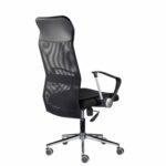 Кресло "Директ Лайт" МС-040, высокая спинка, с подлокотниками, хром, черное — изображение 5