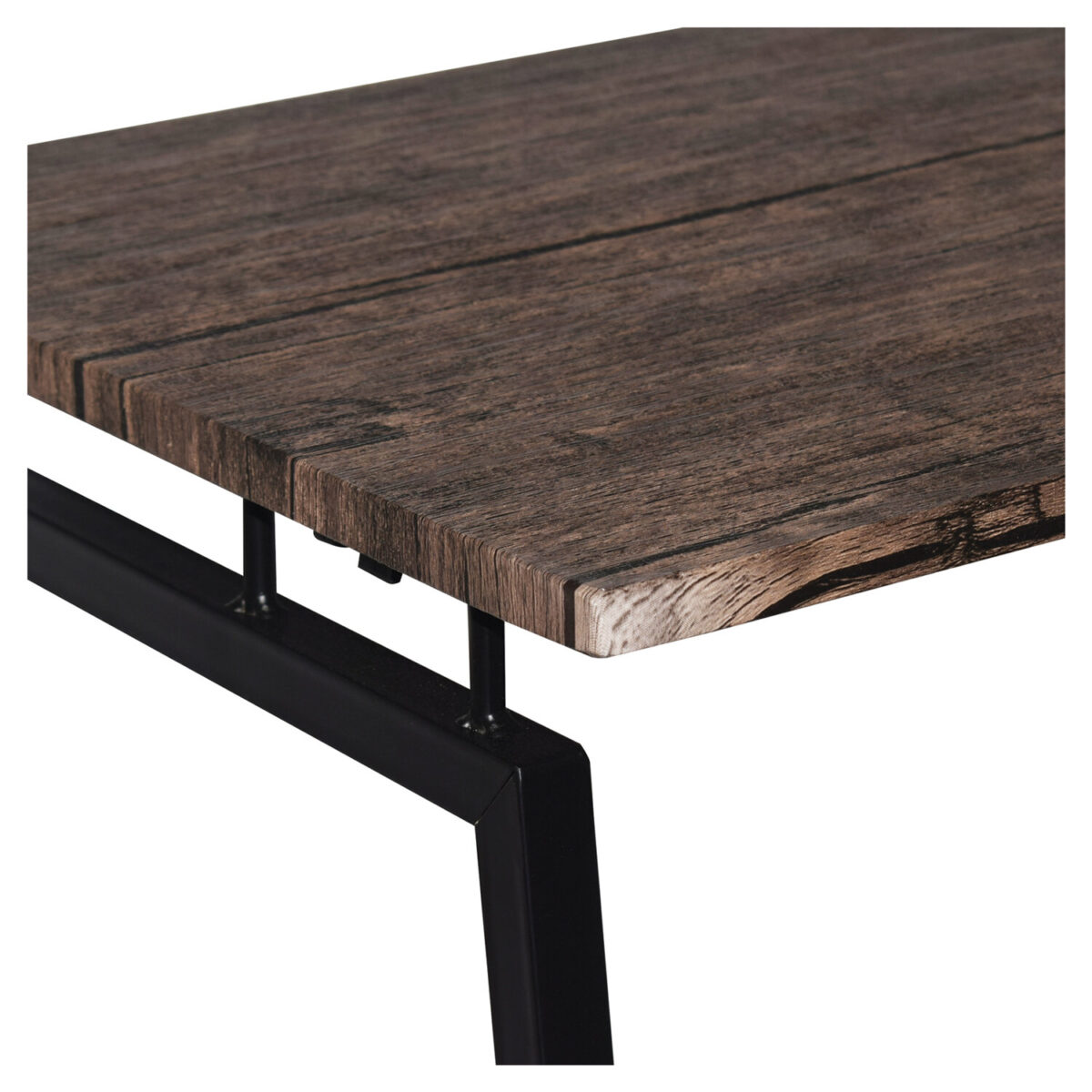 Стол на металлокаркасе BRABIX "LOFT CD-001", 800х440х740 мм, складной, цвет морёный дуб, 641209 — изображение 7