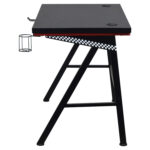 Стол компьютерный на металлокаркасе BRABIX "TECH GT-001", 1000х600х765 мм, черный, 641857 — изображение 3