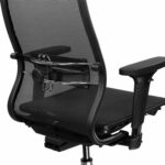 Кресло МЕТТА "ErgoLife" 10 B1-104D, хром, синхромеханизм, 2D-подлокотники, прочная сетка, черное — изображение 7