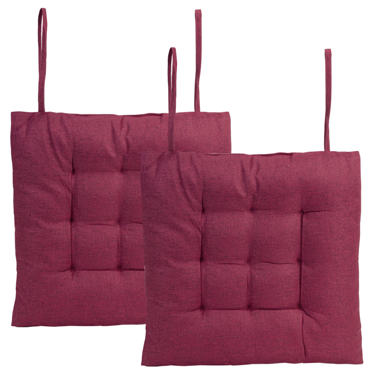 Подушка на стул "РОГОЖКА", 40x40 см, полиэстер, бордовая, PRIMILA (ПРИМИЛА) LUX, 700502 — изображение 7