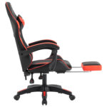 Кресло компьютерное DEFENDER "Tornado", 2 подушки, подставка для ног, экокожа, черное/красное, ш/к 26722, 64057 — изображение 6