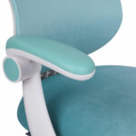 Кресло детское с подставкой для ног BRABIX "Sky MG-206", велюр, голубое, 533155 — изображение 13