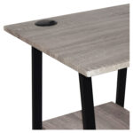 Стол на металлокаркасе BRABIX "LOFT CD-006", 1200х500х730 мм, 2 полки, цвет дуб антик, 641225 — изображение 7