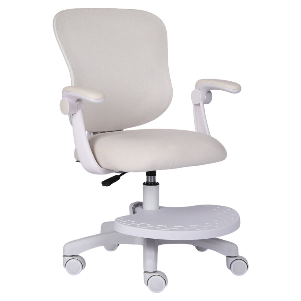 99dc7c3ba52325c67bbb4bb67d8dce5b_xl Кресло детское с подставкой для ног BRABIX "Sky MG-206", велюр, бежевое, 533156 — изображение 1