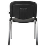 Стул для персонала и посетителей BRABIX "Iso CF-001", хромированный каркас, ткань серая с черным, 531420 — изображение 3