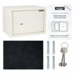 Сейф мебельный DASWERK (ДАСВЕРК) SC-250KL (250х350х250 мм), ключевой замок, бежевый, 291344 — изображение 11